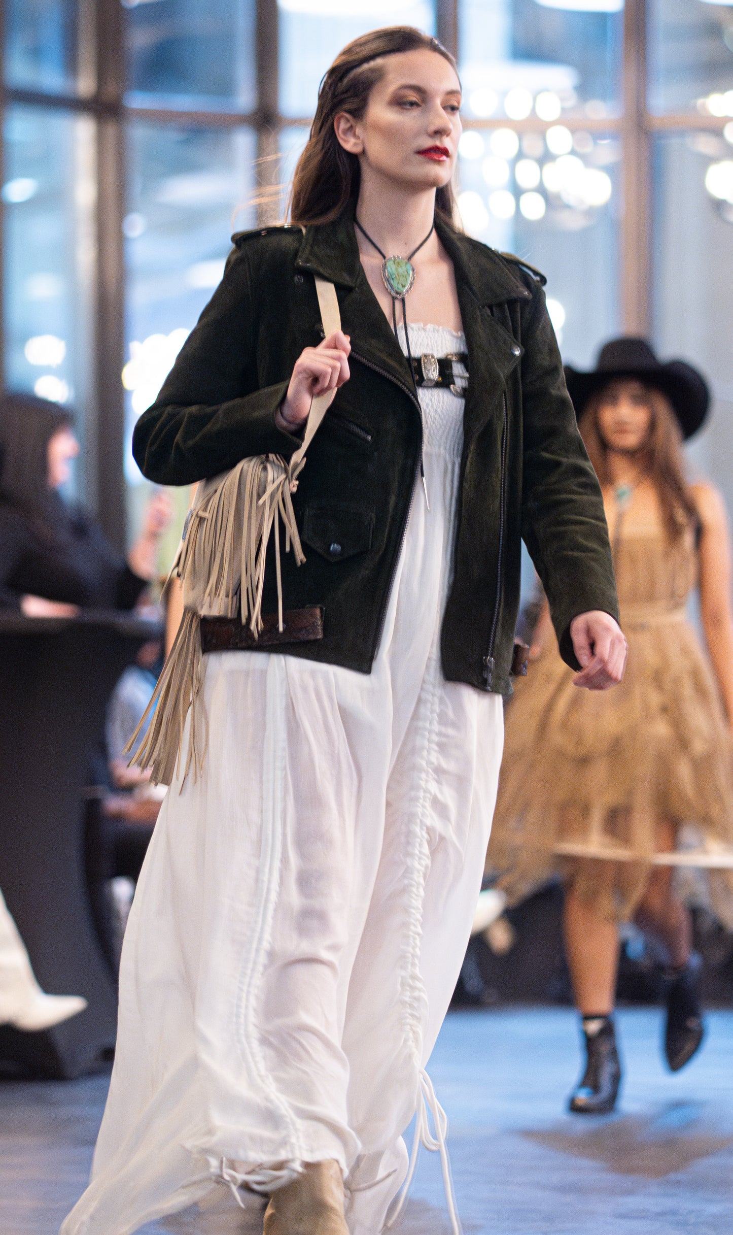 “Belted Moto Jacket”