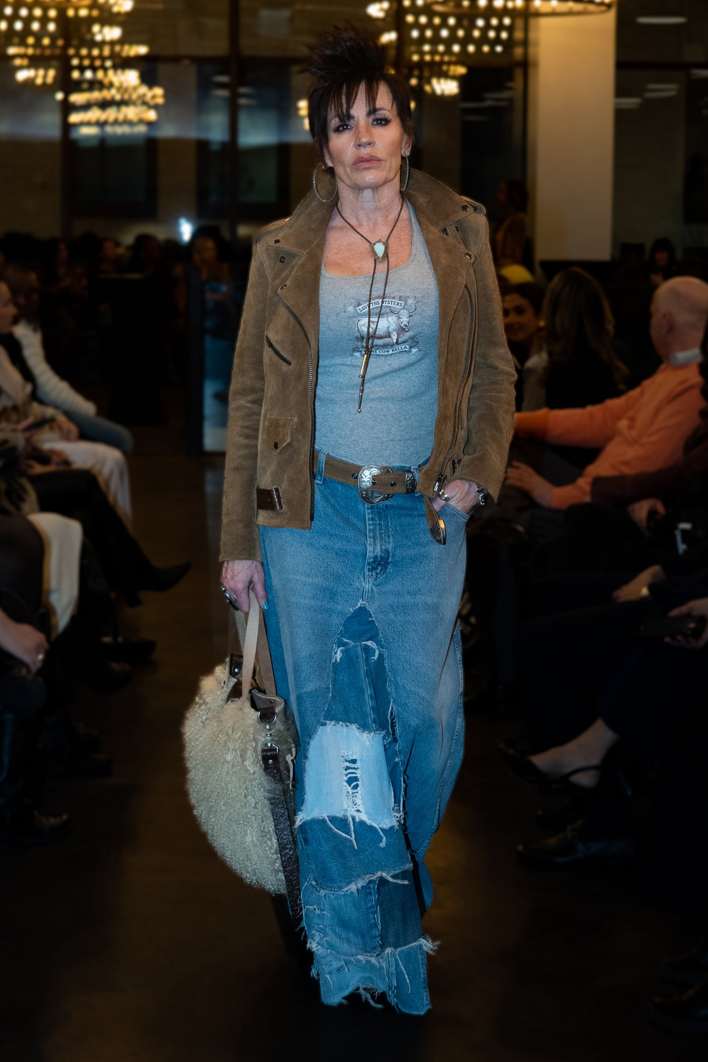 “Belted Moto Jacket”